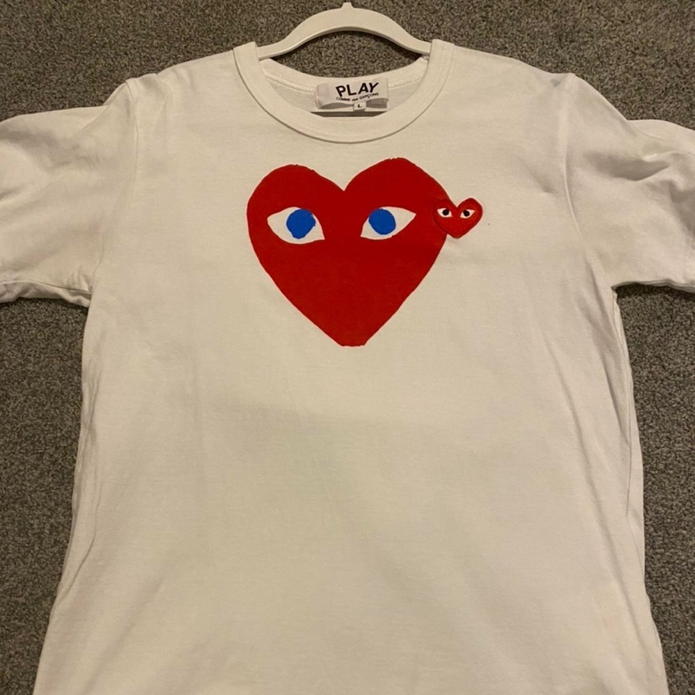 Womens Comme Des Garçon Authentic T-Shirt. Size Large-Runs small